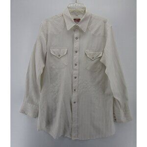 VINTAGE Miller Stockman Shirt Large Western Pearl Snap Rockabilly